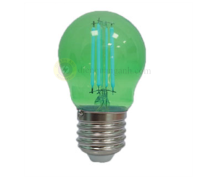 FLM-3GR - Bóng đèn LED filament màu xanh lá 2.5W E27, Ø45x78mm