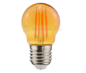 FLM-3OR - Bóng đèn LED filament màu cam 2.5W E27, Ø45x78mm