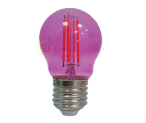 FLM-3PK - Bóng đèn LED filament màu hồng 2.5W E27, Ø45x78mm