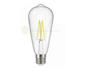 FLM-6/ST64 - Bóng đèn Led Filament 6W, đuôi E27, ánh sáng vàng