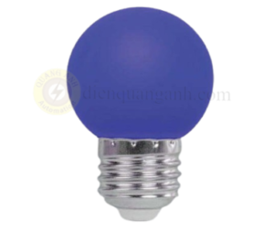 LBD-3BL - Bóng đèn LED bulb màu xanh dương 1.5W E27, Ø45x70mm