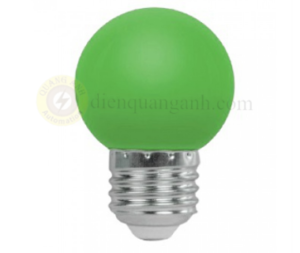 LBD-3GR - Bóng đèn LED bulb màu xanh lá 1.5W E27, Ø45x70mm