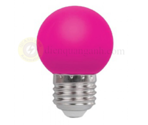 LBD-3PK - Bóng đèn LED bulb màu hồng 1.5W E27, Ø45x70mm