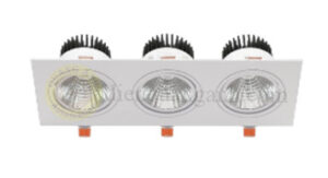 OLS310L30/D - Đèn Downlight âm trần, 340x120x75mm, 3x10W, Dimmer Triac