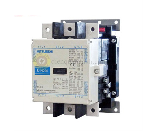 SHA00-370 - Contactor S-N220 AC200V 2NO 2NC 250A 132kW