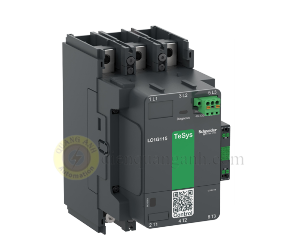 LC1G225EHEN - Contactor 3P, 225A (AC-3), 330A (AC-1), cuộn dây điều khiển 48-130V AC/DC