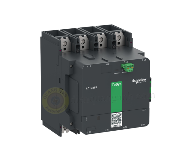 LC1G5004KUEN - Contactor 4P, 700A (AC-1), cuộn dây điều khiển 100-250V AC/DC