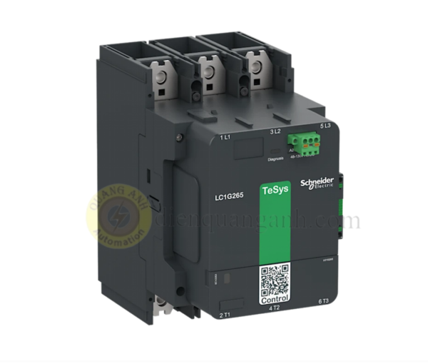 LC1G500KUEN - Contactor 3P, 500A (AC-3), 700A (AC-1), cuộn dây điều khiển 100-250V AC/DC