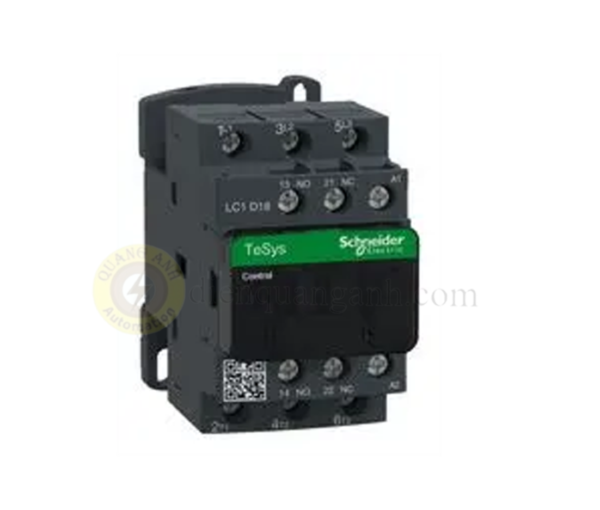 LC1D18RD - Contactor 3P, cuộn dây điều khiển 440VDC, 18A, 1NO+1NC