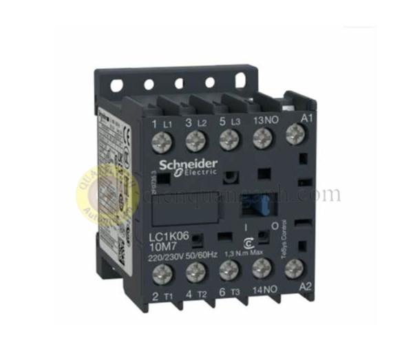 LC1K1610B7 - Contactor 3P loại K, điện áp điều khiển 24VAC, 50/60HZ, 16A, 1 NO