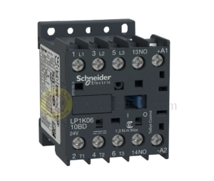 LP1K0601ED - Contactor 3P loại K, điện áp điều khiển 48VDC, 6A, 1 NC