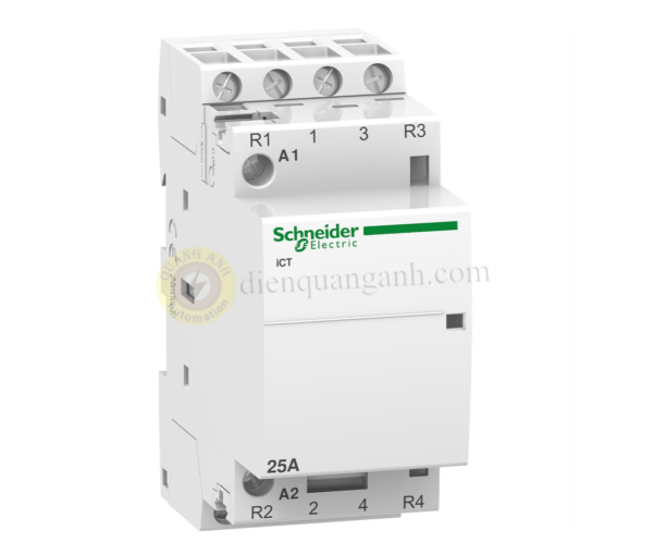 A9C20838 - Contactor iCT 4P, coil voltage 230/240VAC, 25A 2NO+2NC