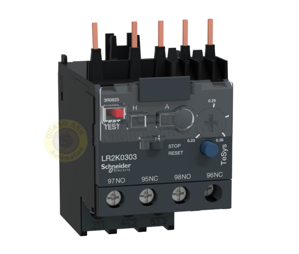 LR2K0303 - Relay nhiệt cho khởi động từ loại K, 0.23~0.36A