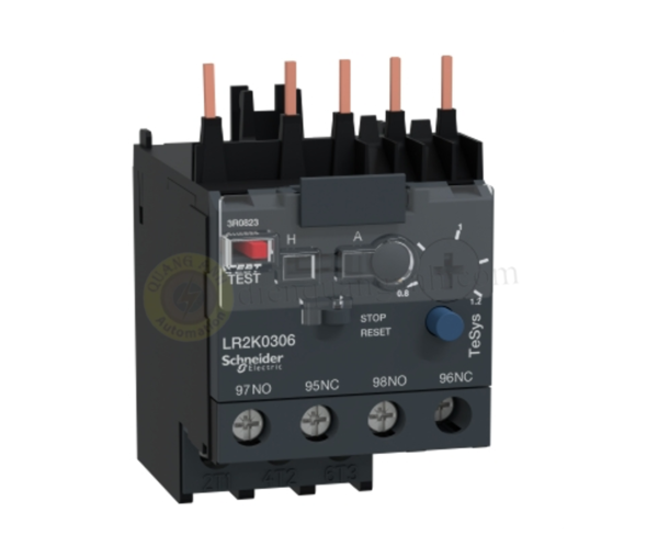 LR2K0306 - Relay nhiệt cho khởi động từ loại K, 0.80~1.20A