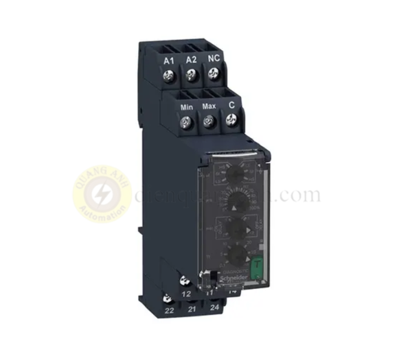 RM22LA32MR - Rơle bảo vệ 2 mức, 24~240VAC/DC, On/Off delay, 2 C/O 8A