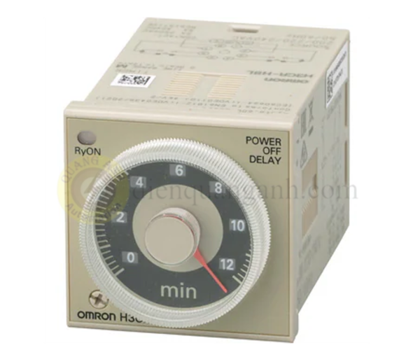 H3CR-H8L-AC200-240-S - Timer tắt trễ sau khi tắt nguồn cấp-Power Off delay, đơn vị giây, size 48x48