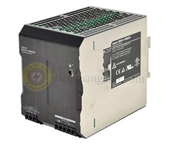 S8VK-C48024 - Bộ nguồn bảo vệ chống quá tải, lọc nhiễu, vỏ nhựa, ngõ ra 24VDC, 20A, gắn thanh rail, 100-240VAC