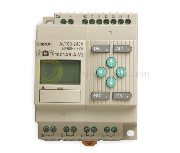 ZEN-10C3DR-D-V2 - Bộ điều khiển lập trình ZEN, nguồn 12-24V, 6 input AC, 4 ngõ ra relay 8A (không mở rộng)