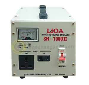 SH-1000 II - Ổn áp 1 pha 1 kVA, vào 150V(130V) ~ 250V, ra 220V - 110V(100V) ± 2~3%