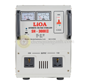 SH-3000 II - Ổn áp 1 pha 3 kVA, vào 150V(130V) ~ 250V, ra 220V - 110V(100V) ± 2~3%