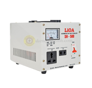 SH-500 II - Ổn áp 1 pha 0.5 kVA, vào 150V(130V) ~ 250V, ra 220V - 110V(100V) ± 2~3%